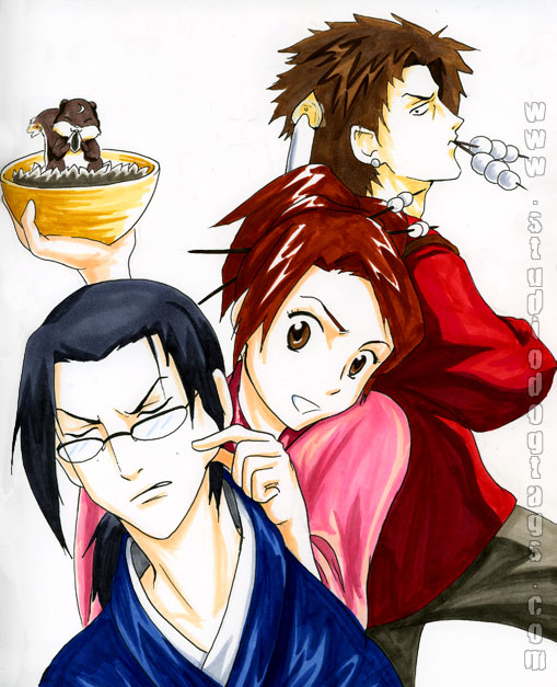 Samurai Champloo: the trio