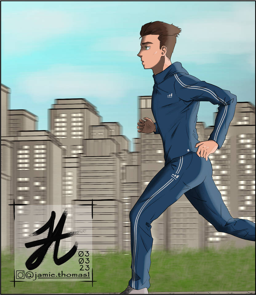Deviantart Front View Running Runner by DjinnArtwork on DeviantArt