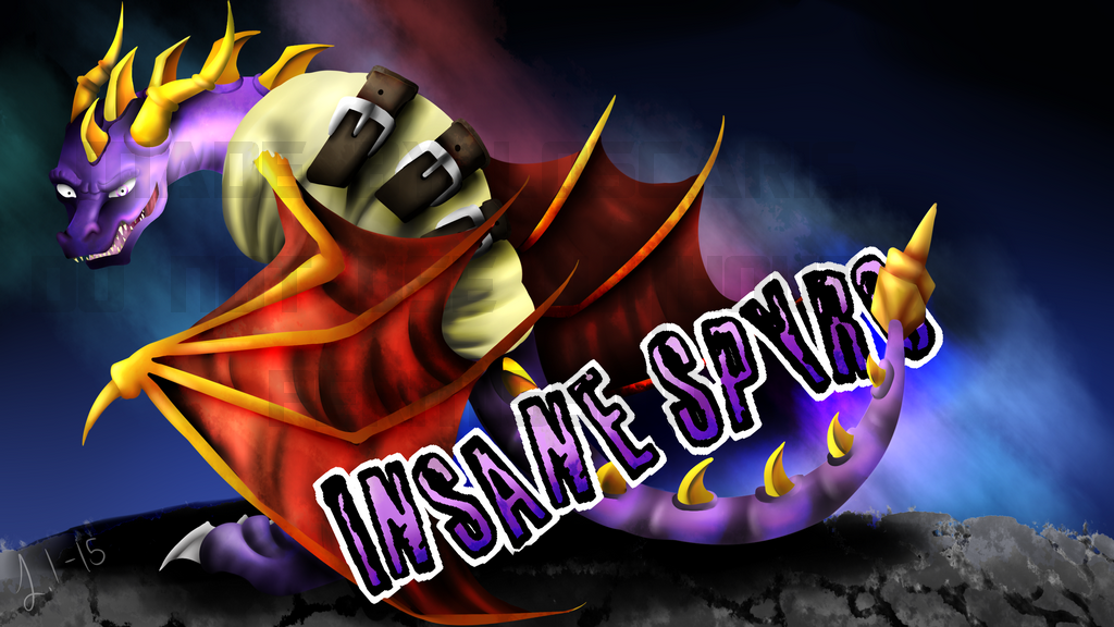 Insane Spyro - YOUTUBE BANNER - My contest entry