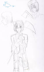 Vocaloid: Mayu's genderbend rough sketch