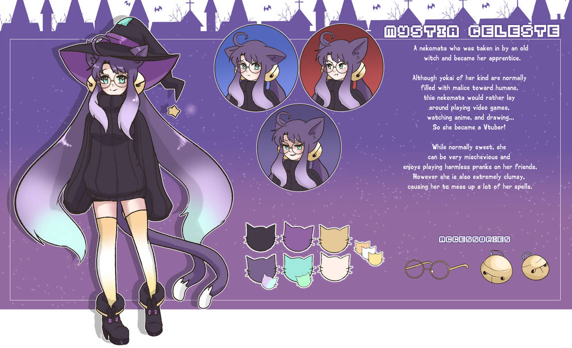 Vtuber Ref sheet by anjuice on DeviantArt