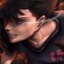 Semi realistic drawing of kuroo tetsurou :D