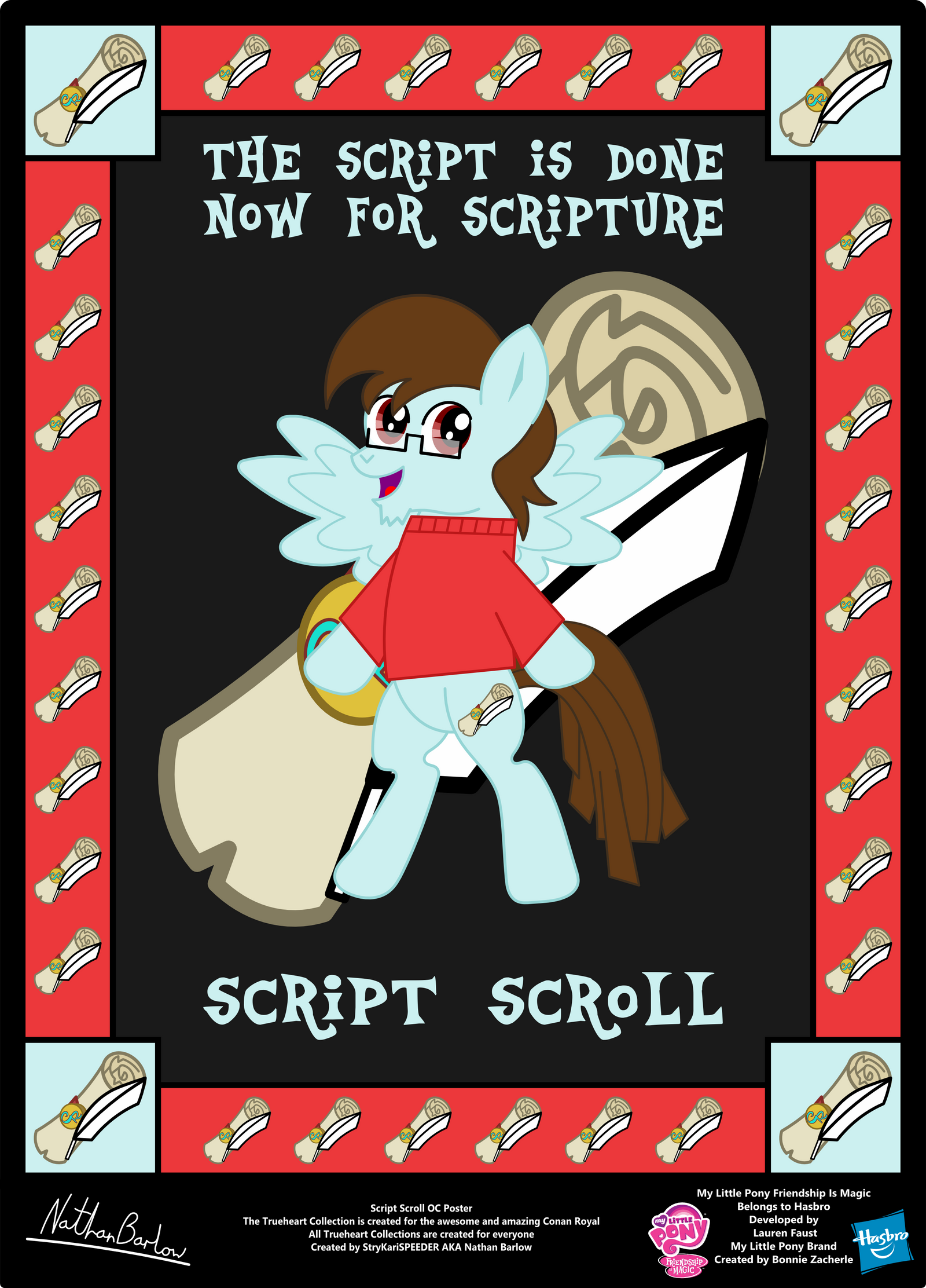 Script Scroll OC Poster by StryKariSPEEDER on DeviantArt