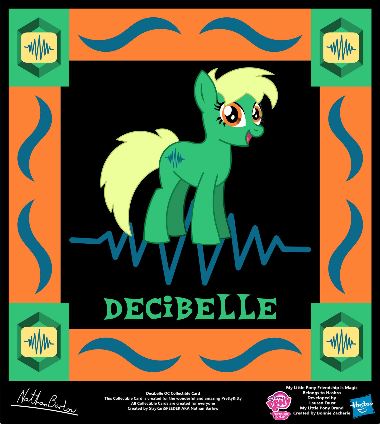 Decibelle OC Collectible Card by StryKariSPEEDER