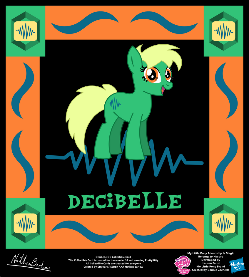 Decibelle OC Collectible Card by StryKariSPEEDER