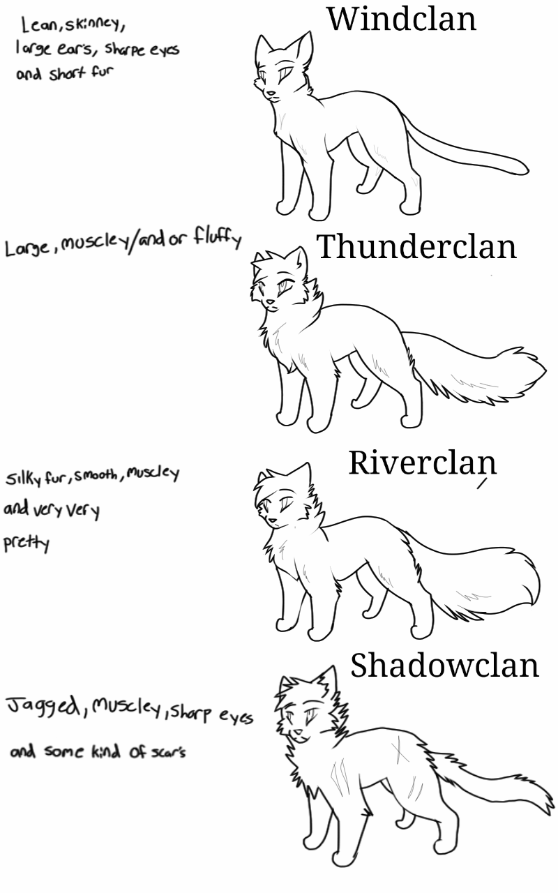picture Warrior Cat Bases Deviantart warrior cats base sheet by nizumifangs