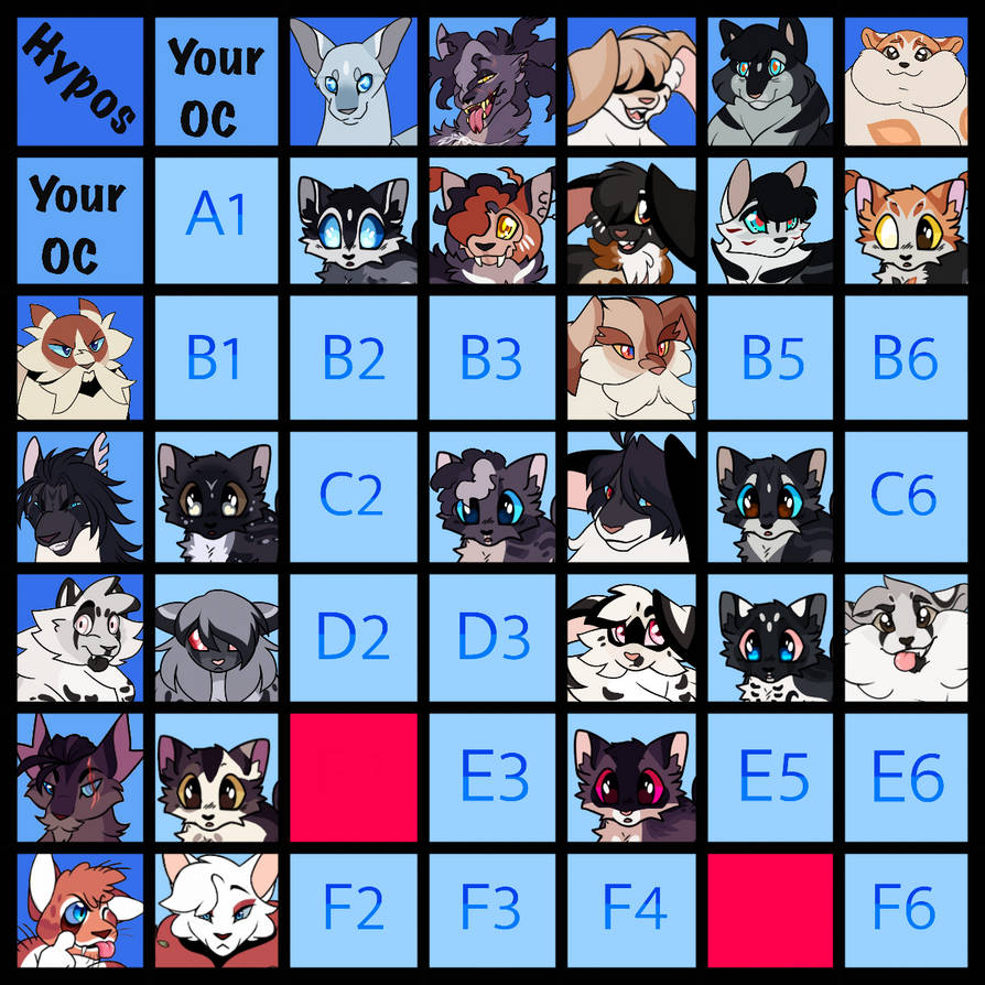 Common Rafter Hypo Hypo Chart (closed) by Nizumifangs on DeviantArt