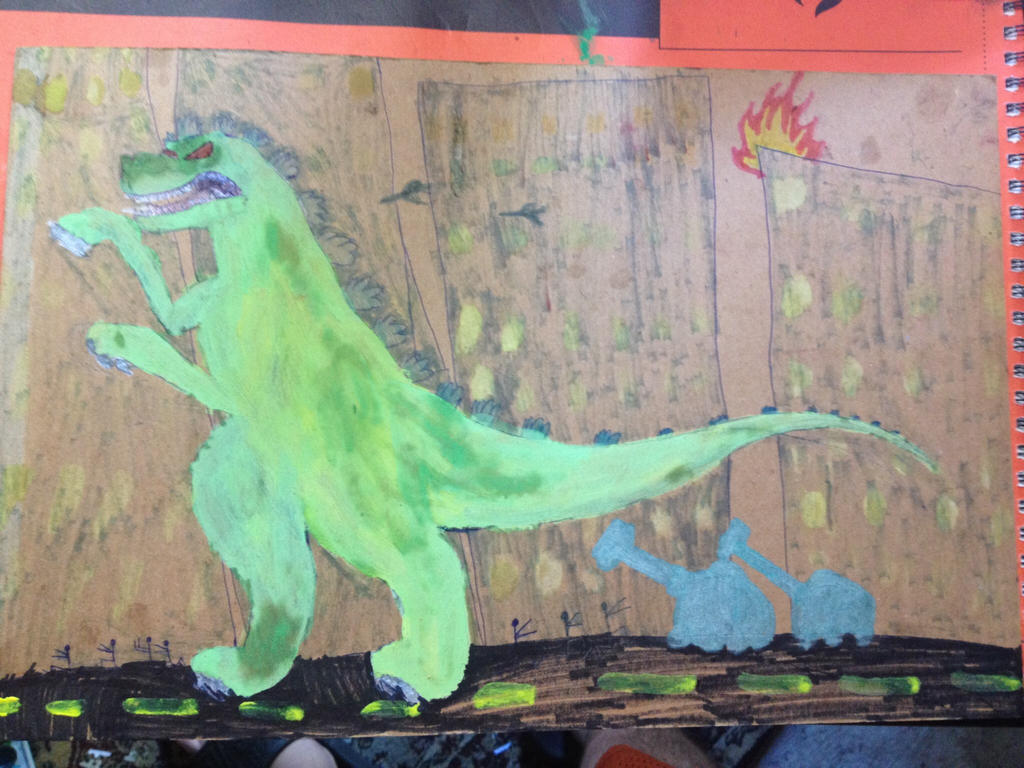 Reptar rampage by masonday on DeviantArt