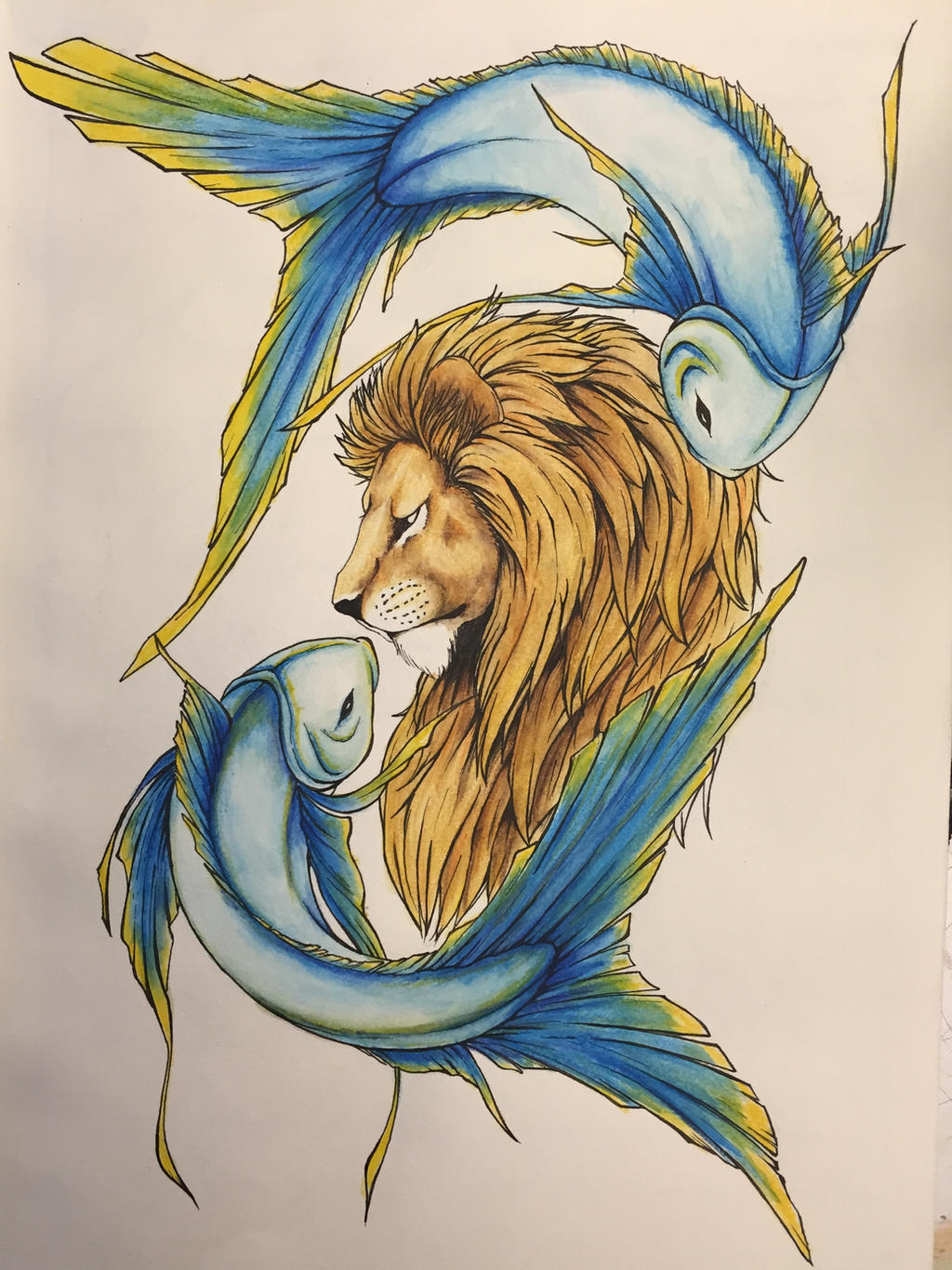 Leo and Pisces by hodiaa on DeviantArt