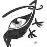 Crow eye tattoo