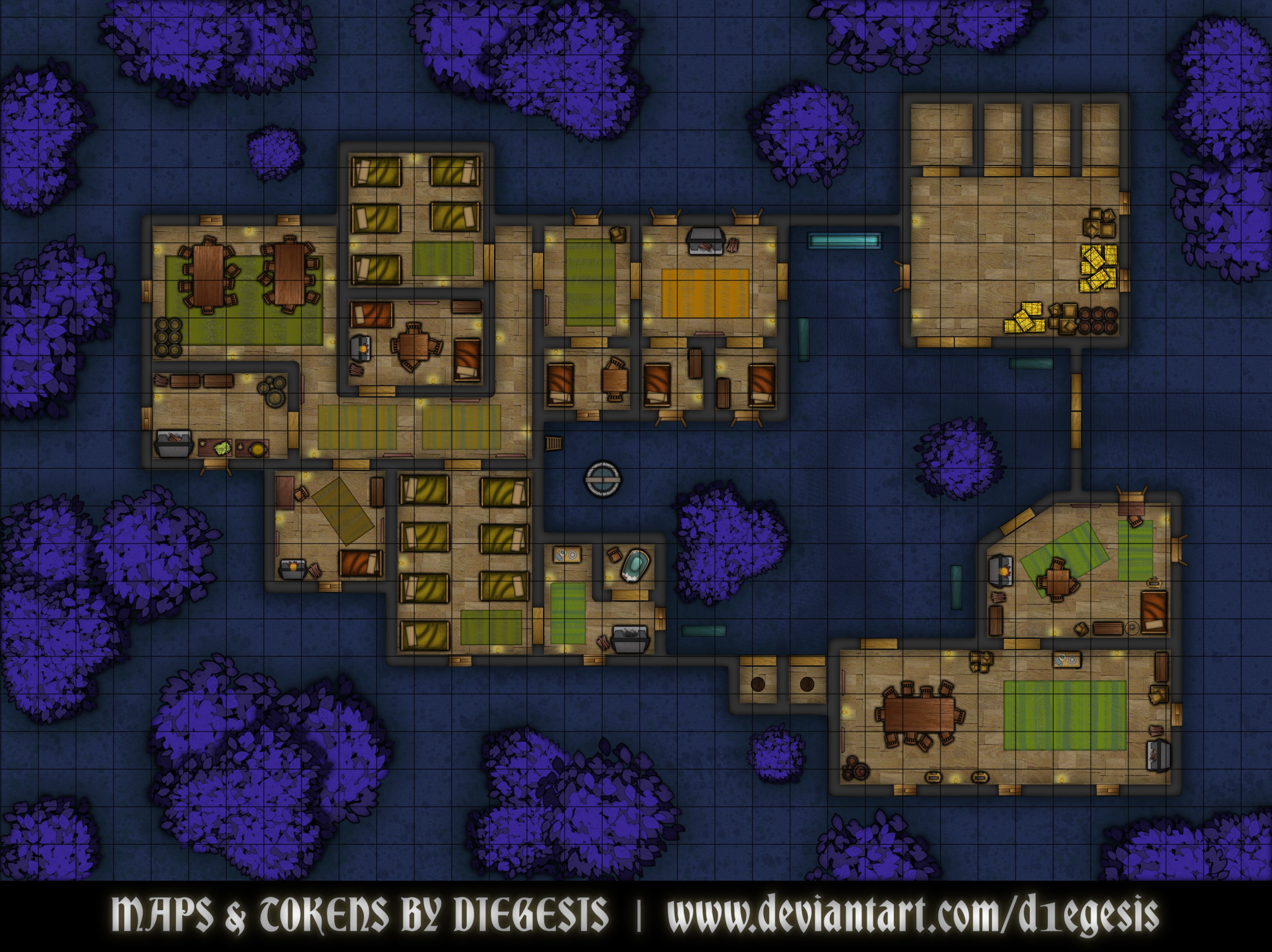 Underground rooms (RPG map) by ndvMaps on DeviantArt