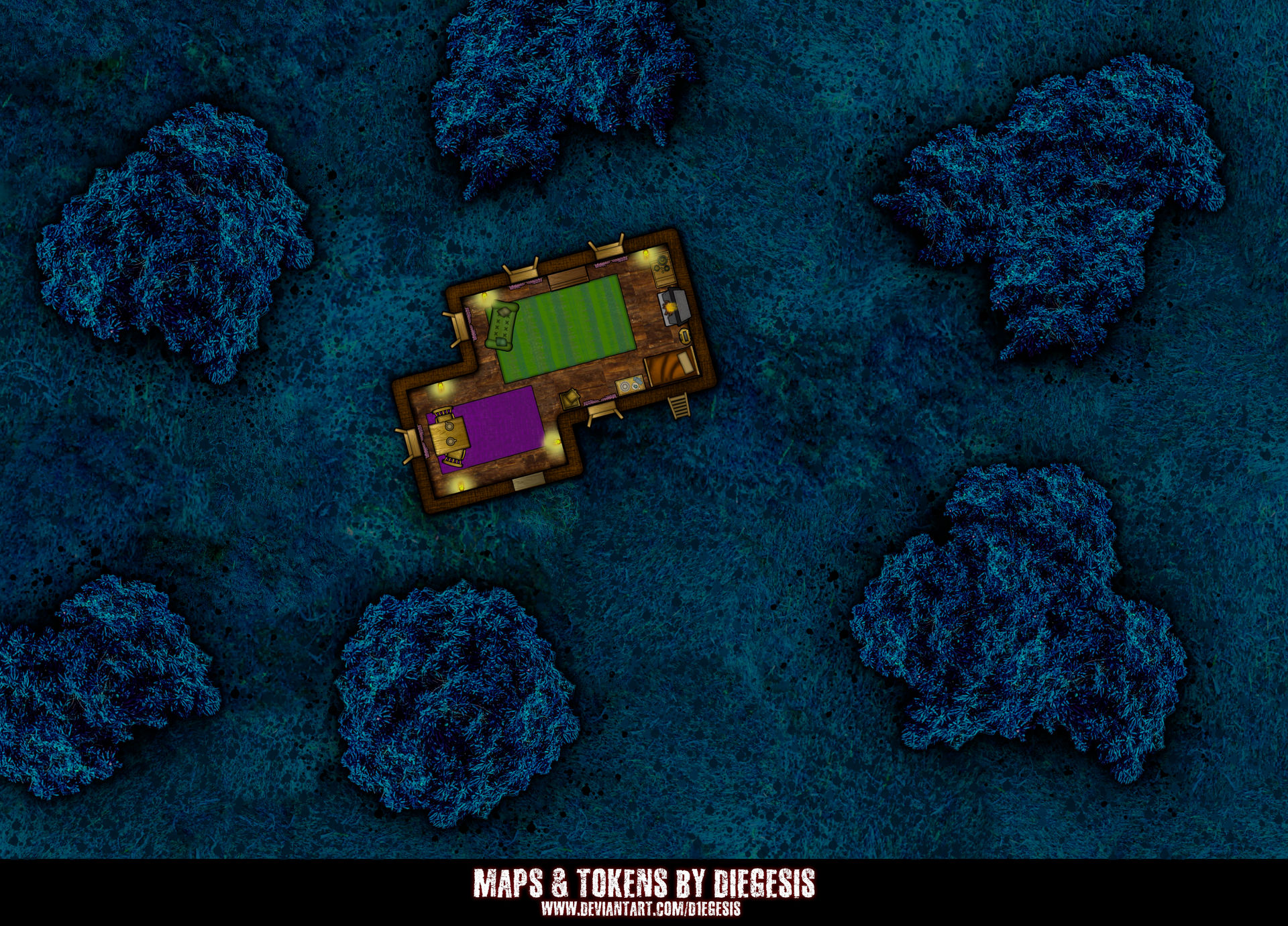 Rpg Map Forest Cottage Night By D1egesis On Deviantart Rpg Map Forest Cottage Night By D1egesis On Deviantart