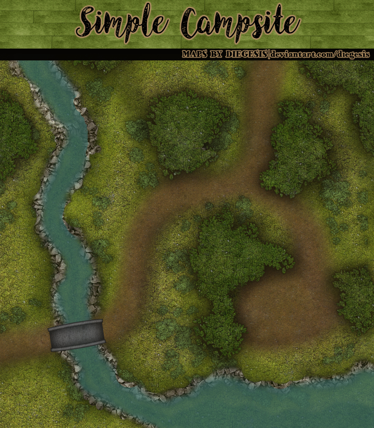 Simple Campsite | TTRPG Map, Gridless by D1egesis on DeviantArt