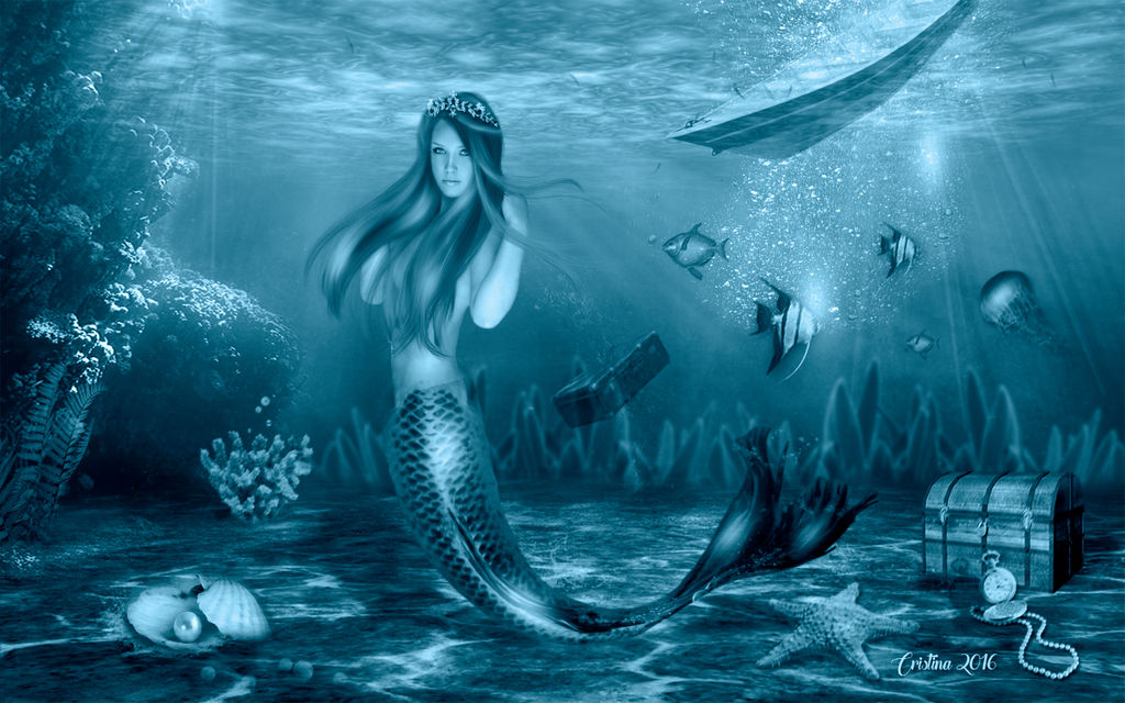 Sirena bajo el mar by tinnatinna
