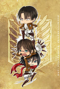 .:Shingeki no Kyojin Chibi Pile:.