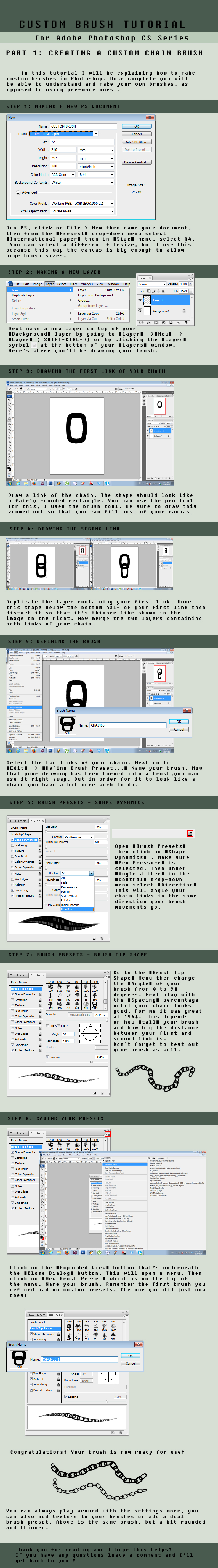 .:CUSTOM BRUSH TUTORIAL - CHAINS:.