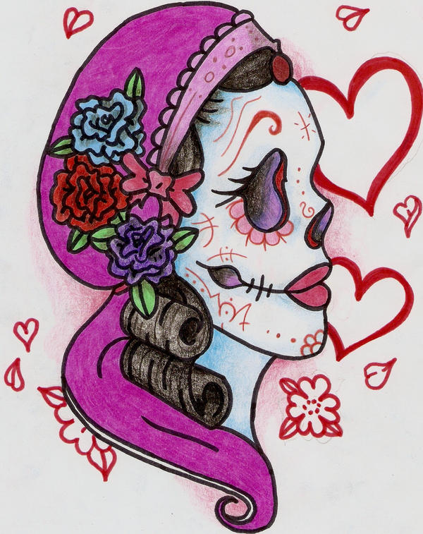 Sugar Skull COLOURED VERSION