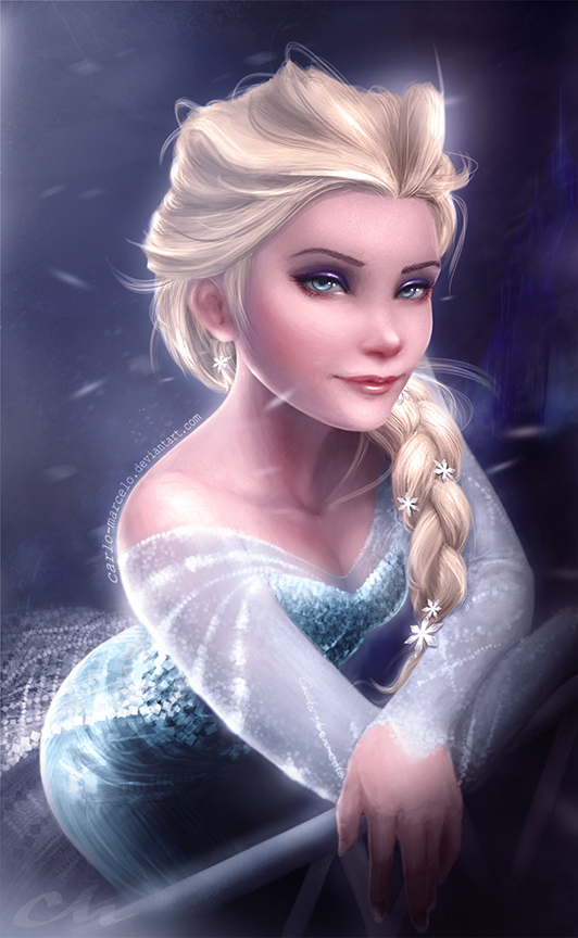 frozen princess ice elsa portrait - Disney my realistic art HD FULL 4K 8K  3D - Digital Art, Childrens Art, Disney - ArtPal