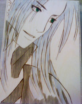 Sephiroth with green eyes