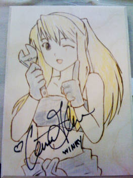 Winry Autographed for Charity