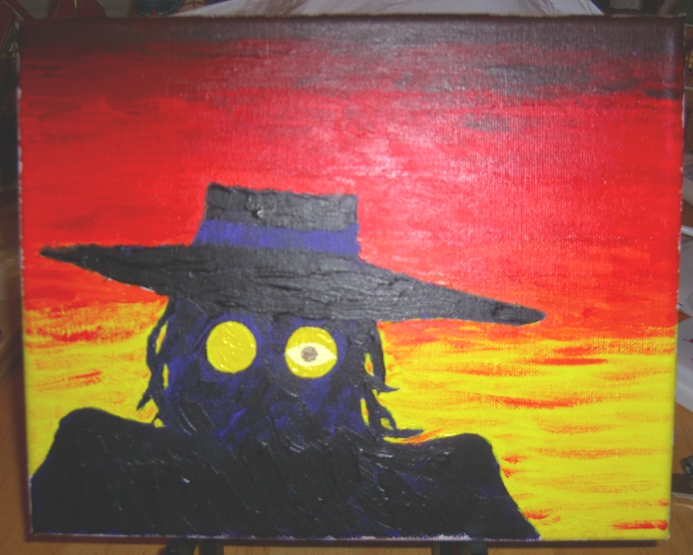 Alucard Hellsing Anime Art Manga Art Acrylic Painting 