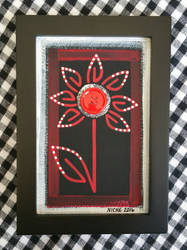 Button Flowers #14 4x6inch