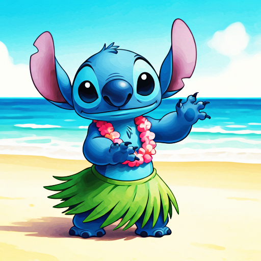 Stitch Lua Stitch Luau by BrightMarie on DeviantArt