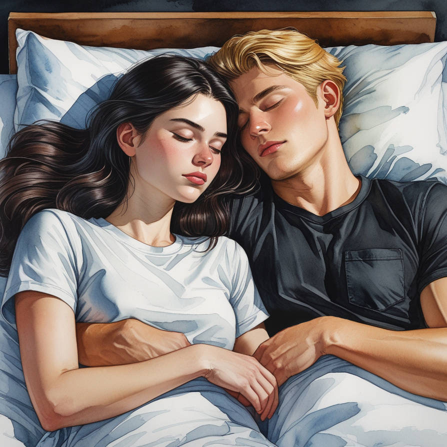 Couple Cuddling by BrightMarie on DeviantArt