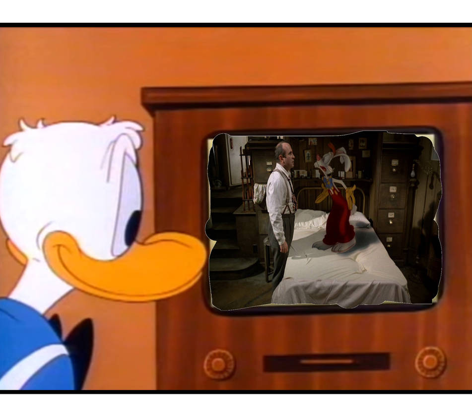 Roger Rabbit Ducks Donald Duck watching Who framed Roger Rabbit by Andreone93 on DeviantArt