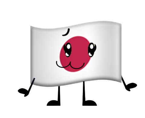 Japan flag as an object by 432objectfacter on DeviantArt