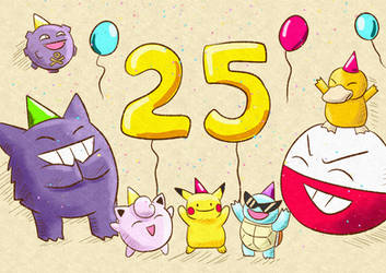 Pokemon 25th! by xxlPanda