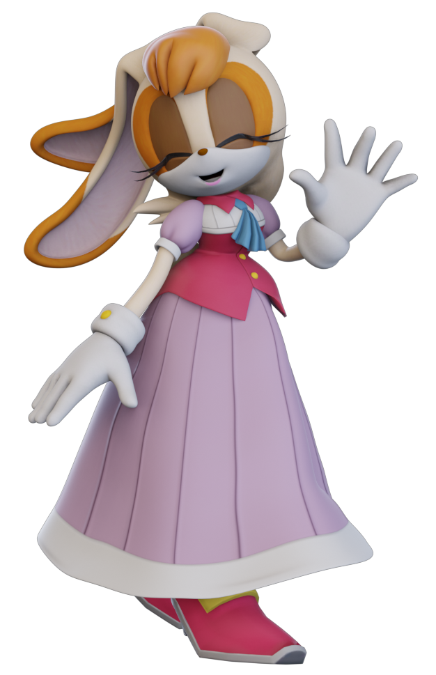 Vanilla the Rabbit Render 1 by SoN1c2001 on DeviantArt