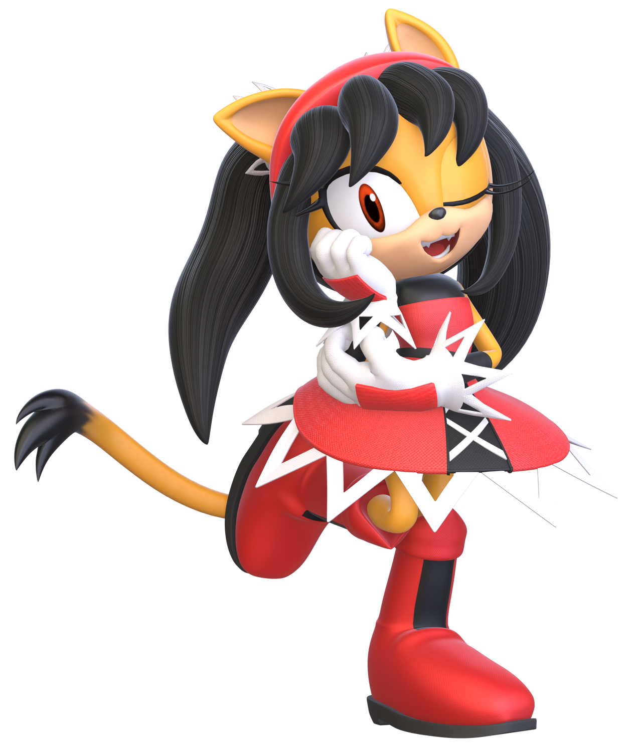 Honey the Cat Cute Pose Render by SoN1c2001 on DeviantArt