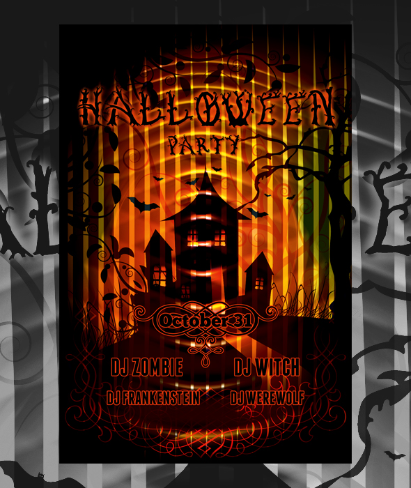 Halloween flyer template 10