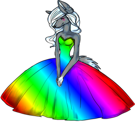 Crazy Rainbow Dress left