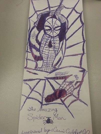 Spiderman Drawing In Pen