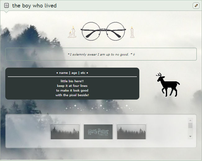 Harry Potter themed - page code by pon-ponn on DeviantArt