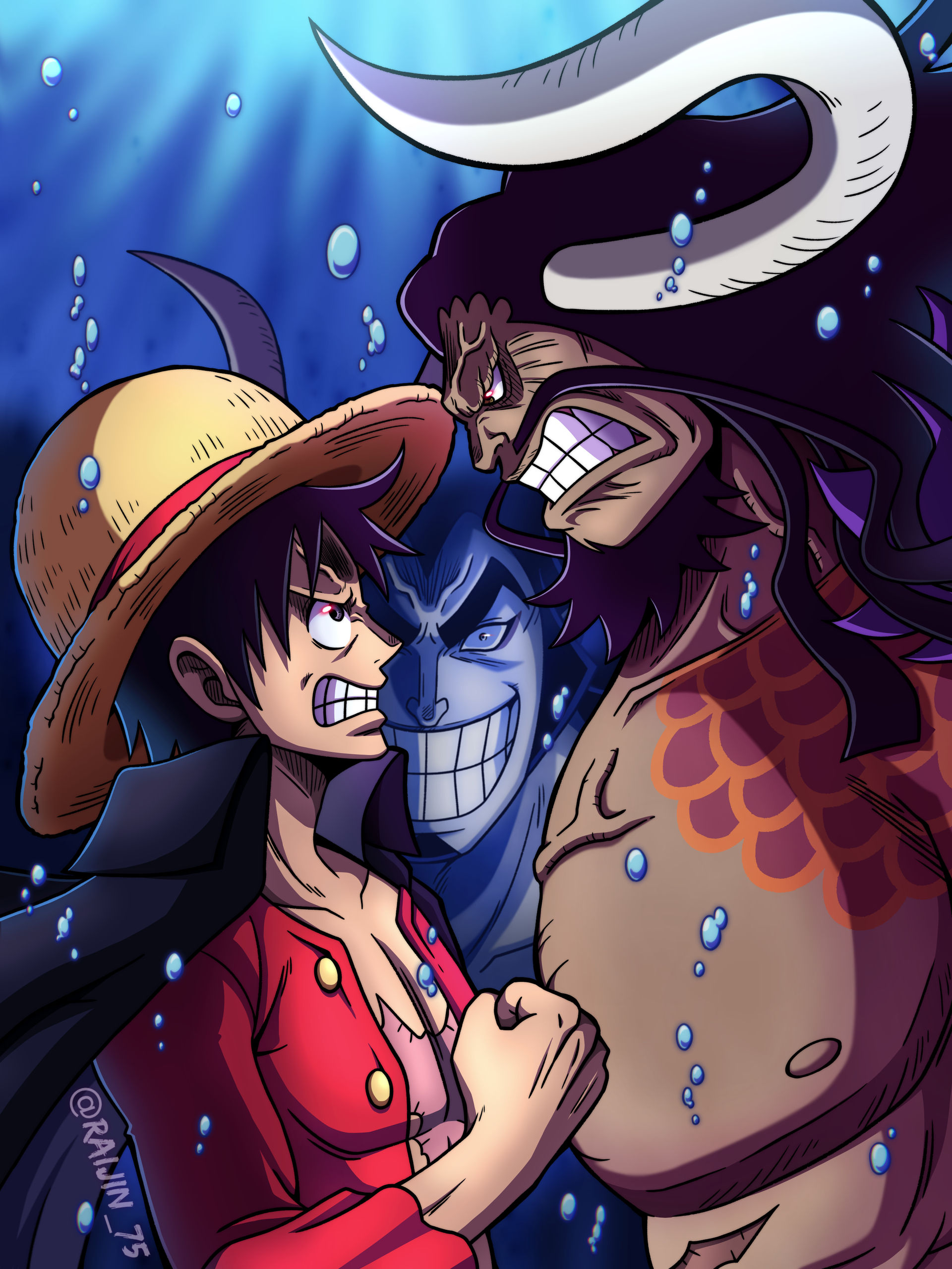 Gear 5 Luffy vs Kaido (One Piece) by JIN0516 on DeviantArt