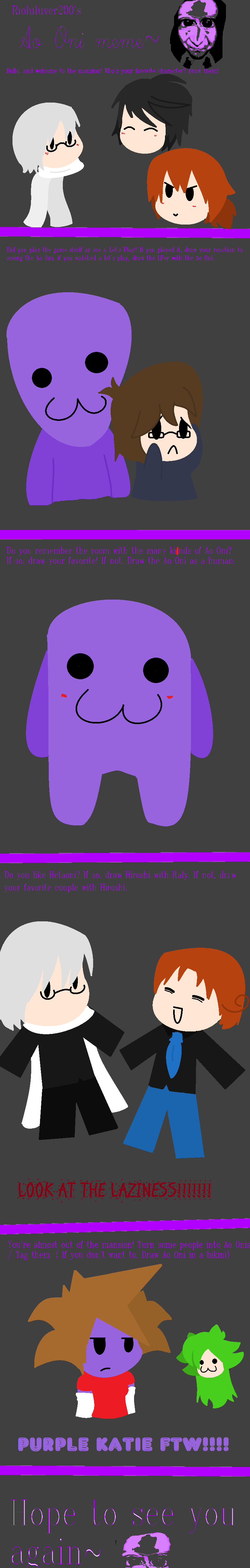 Ao oni meme of fail