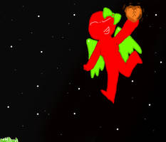 Strawberri Bean in Space