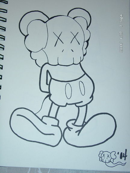 KAWS mickey mouse by c1rus on DeviantArt