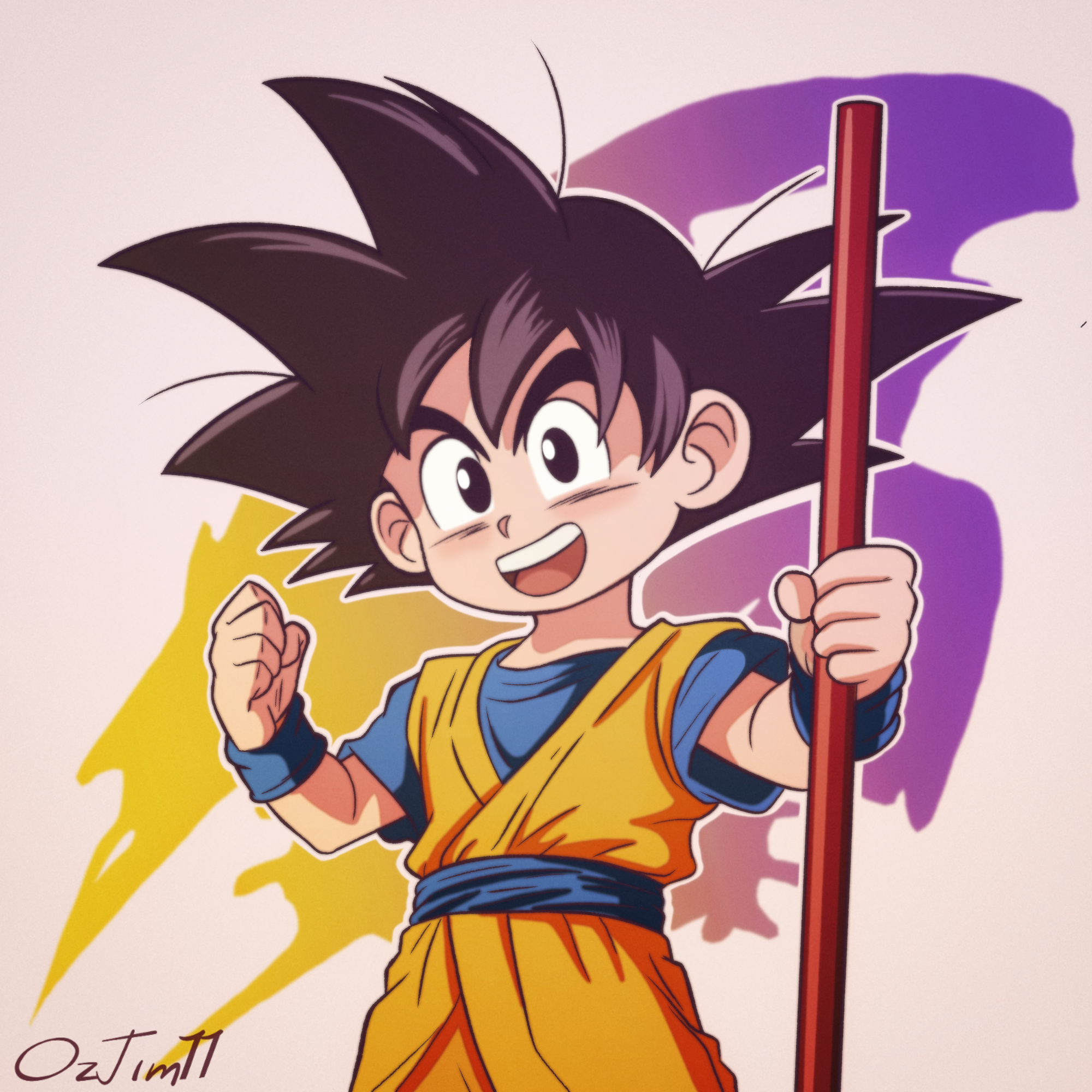 My Artwork of Goku on Dragon Ball Daima : r/dbz