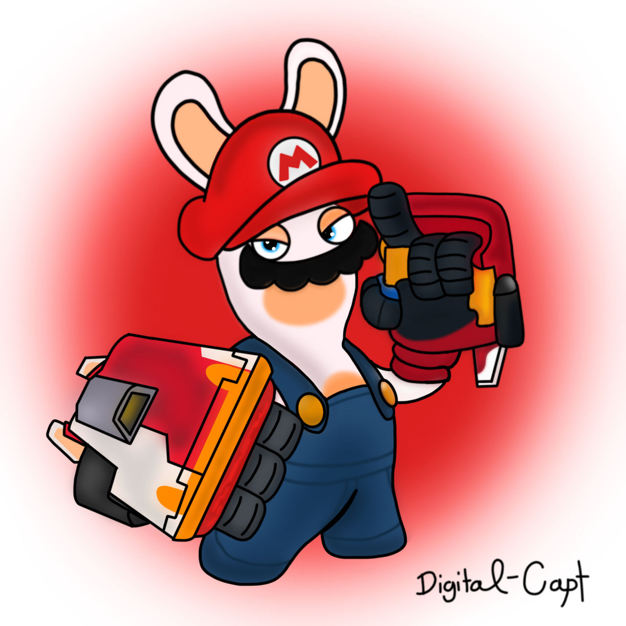 Rabbid Mario by CrazyDigitalCapt on DeviantArt