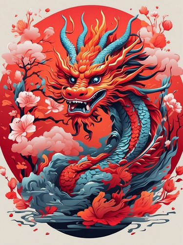 Chinese Year of the Dragon Neon Blend #2