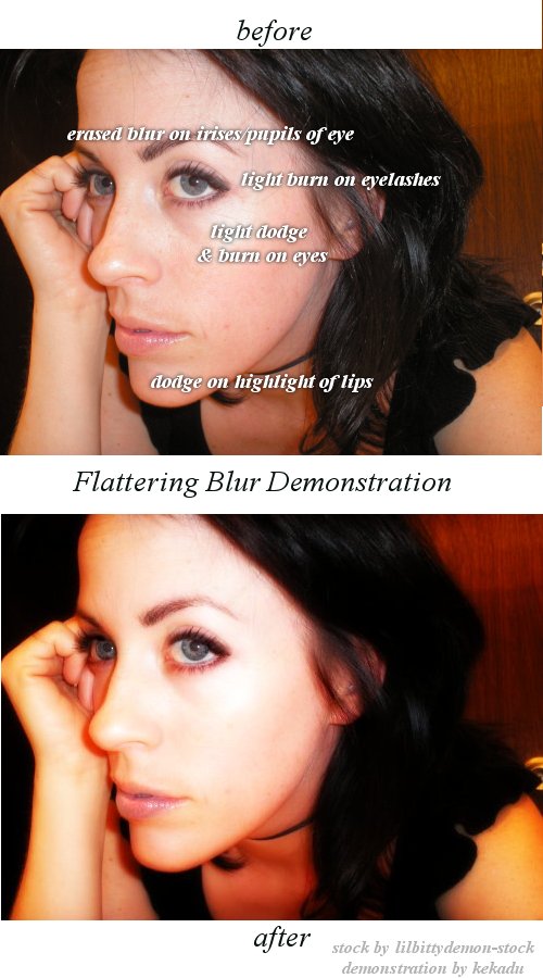 Flattering Blur Demonstration