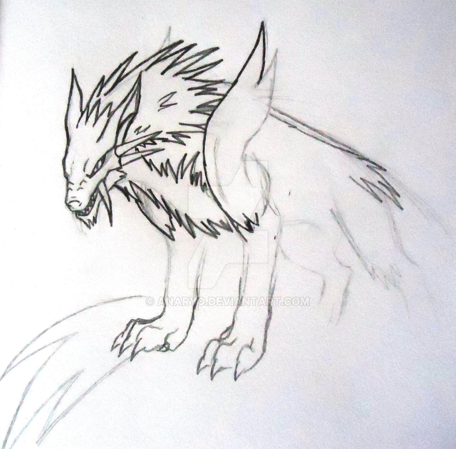 Swol Drawing Skoll Redesign drawing by Anaryo on DeviantArt