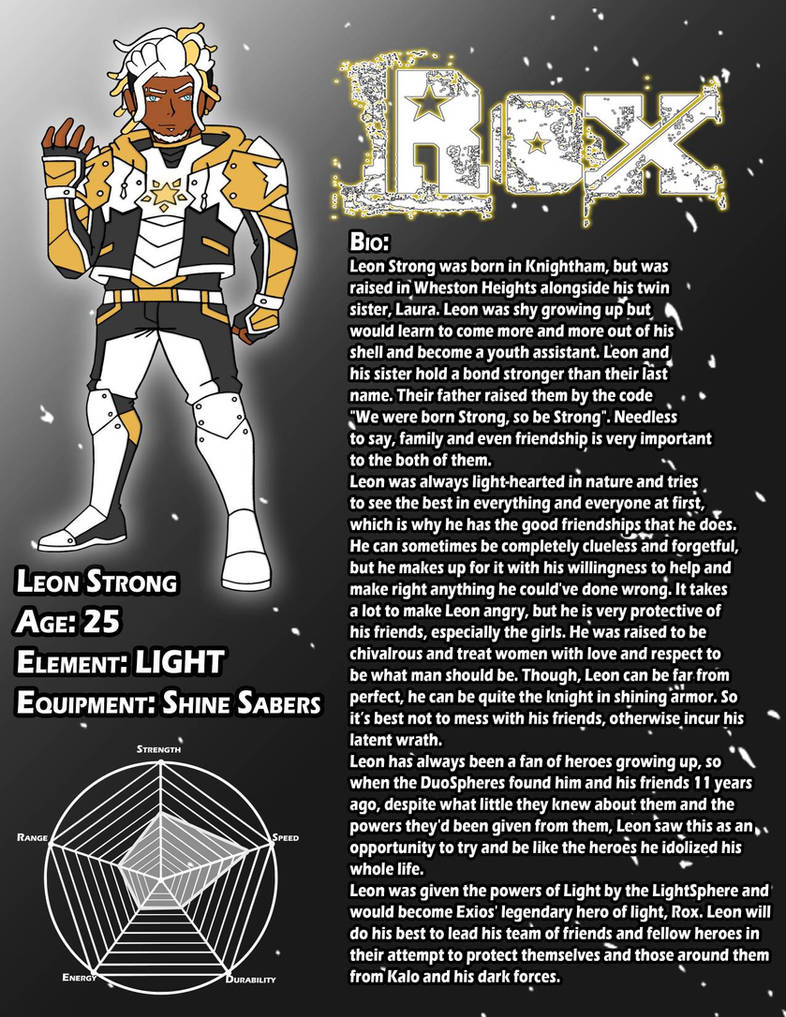 Rox: The Shining Soul - Character Card by MX6Entertainment on DeviantArt