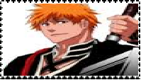 Ichigo Kurosaki Stamp by PaperEmonga