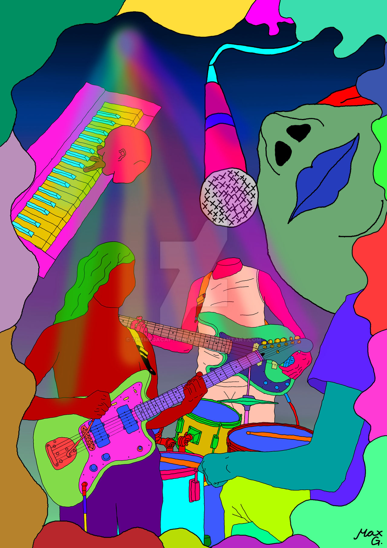 Concert Poster by TheMegaCaptainArtist on DeviantArt