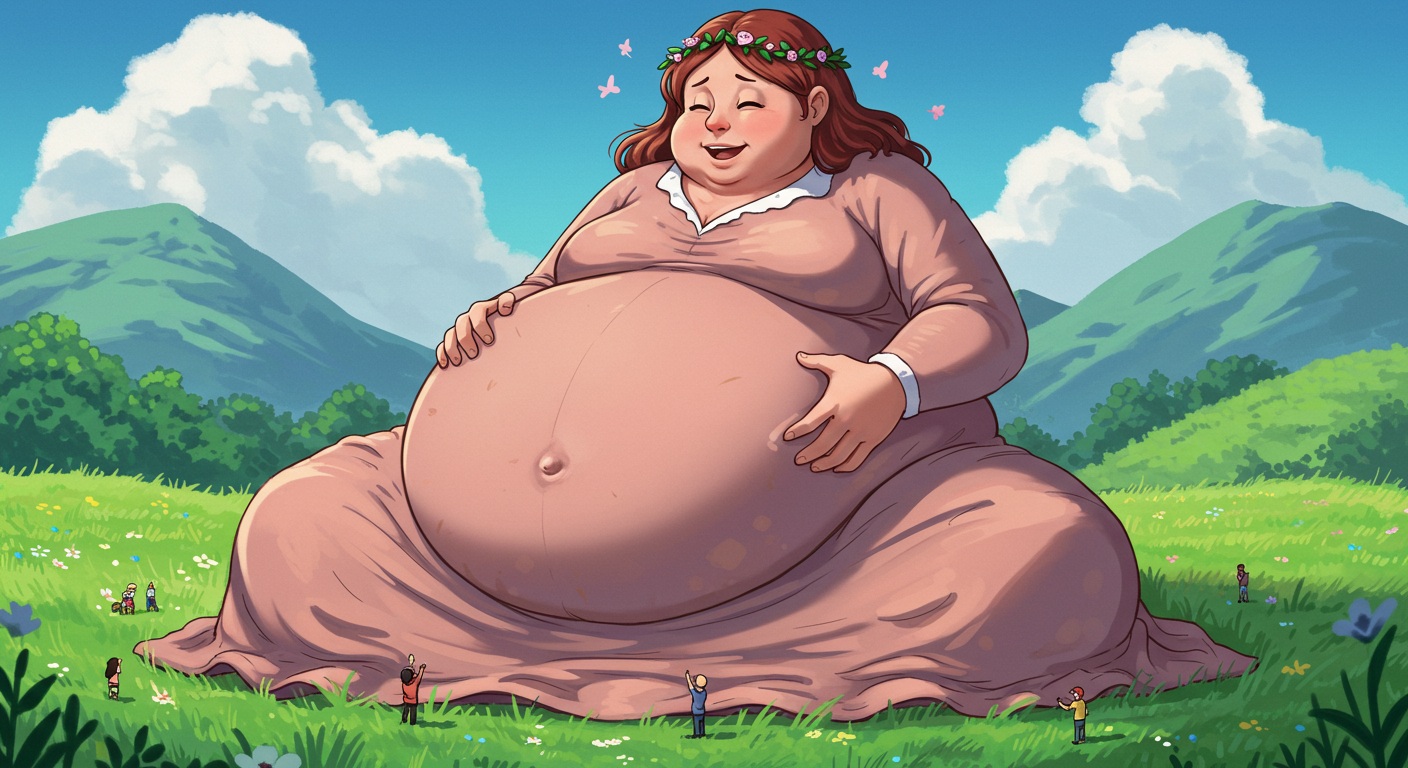 Obese Lady Deviantart Obese Giant Lady by mred471 on DeviantArt